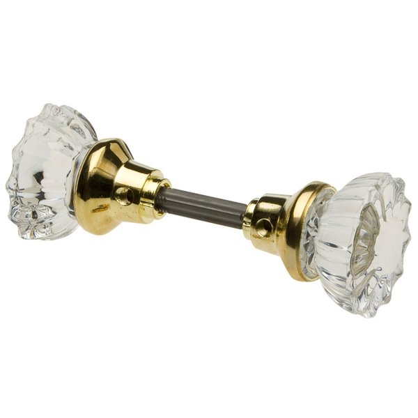 Kaba Ilco Crystal Bright Brass Replacement Knobs AG30A